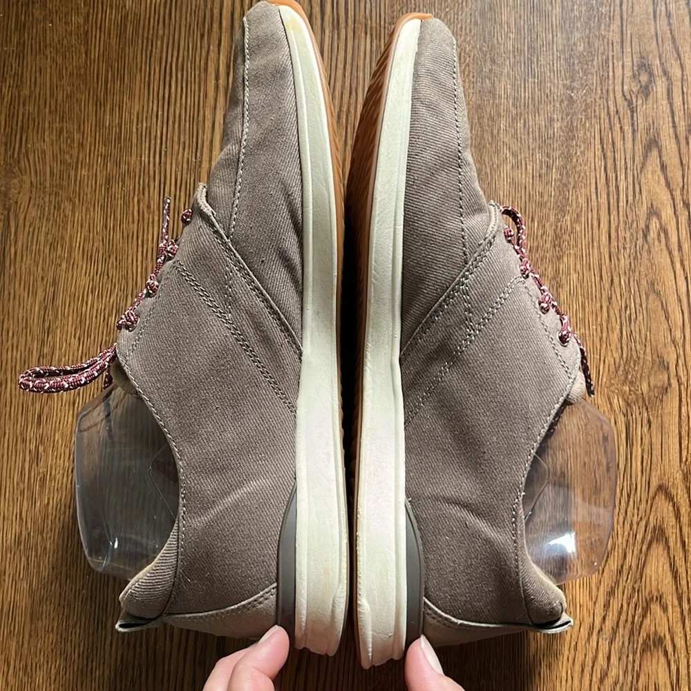 REEF Women's Rover Low Beige Textile Canvas Lace-Up Sneaker, Women’s Sz 10